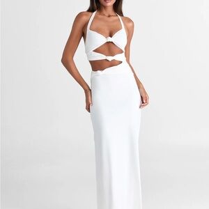 Sasha Therese Oralia Dress White